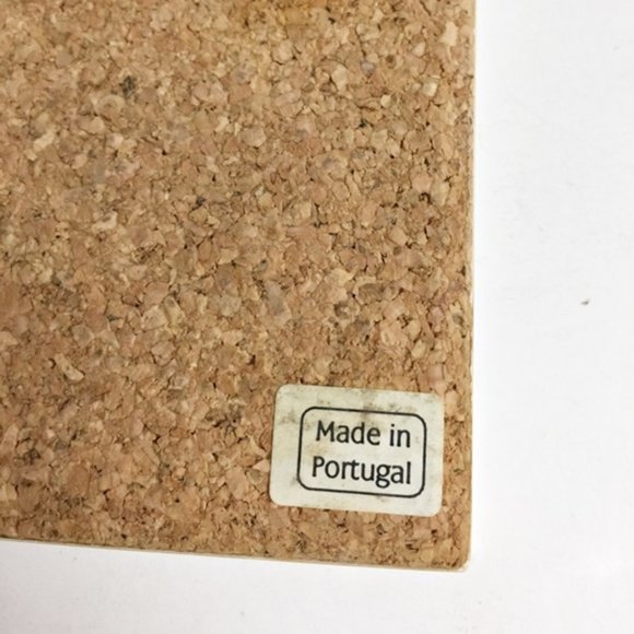 4 Christmas Tiles Set Reindeer Gifts Sleigh Xmas Tree Ceramic Cork Back Portugal - Picture 7 of 7